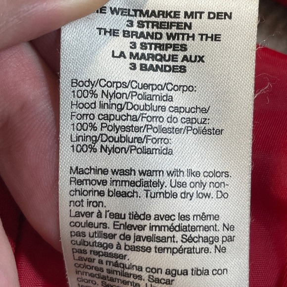 adidas Remix US 971 Jacket Men's Medium Red 1/2 Zip Lined Hooded Water Resistant - Picture 13 of 16